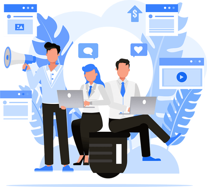 equipo de profesionales de web marquees